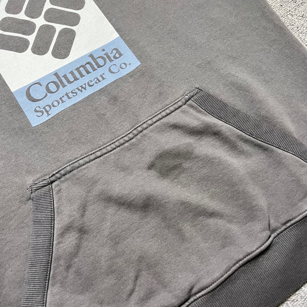 Columbia Sportswear Hoodie Size L Gray Graphic‎ Logo Pullover XM0399 Mens - Picture 7 of 10